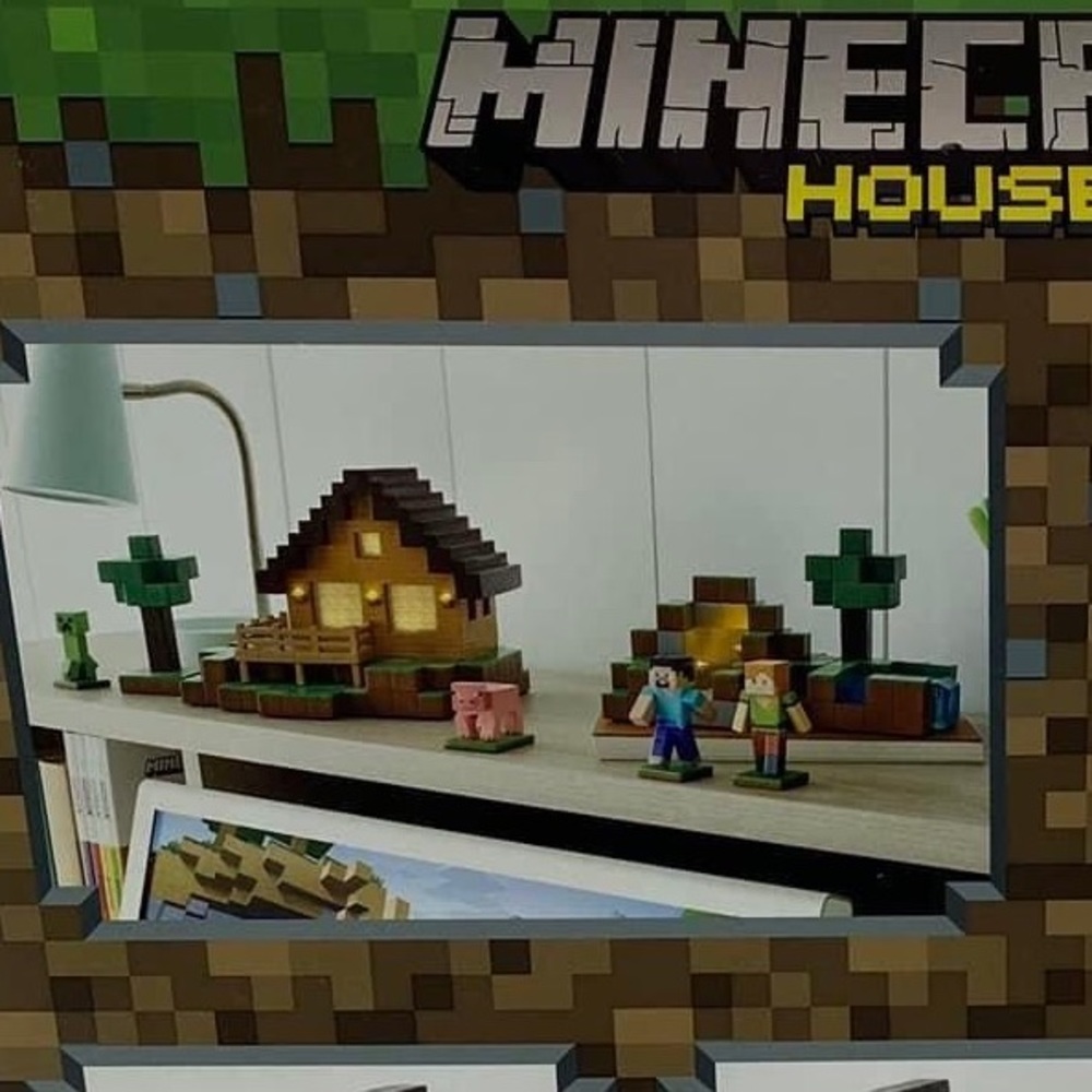 Sale Minecraft whole set figures house and diamond mine